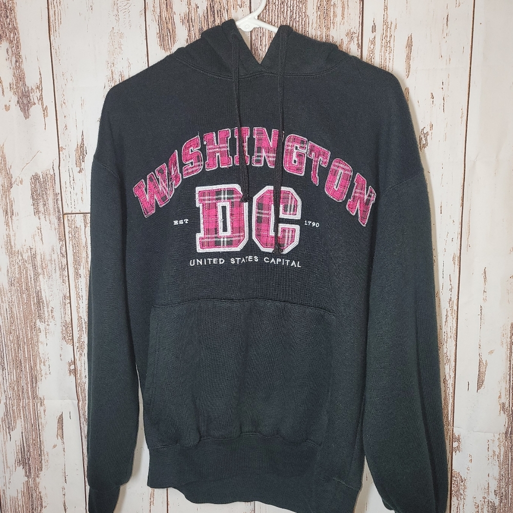 Women's Washington DC Sweatshirt Hoodie Size L - Embroidery work